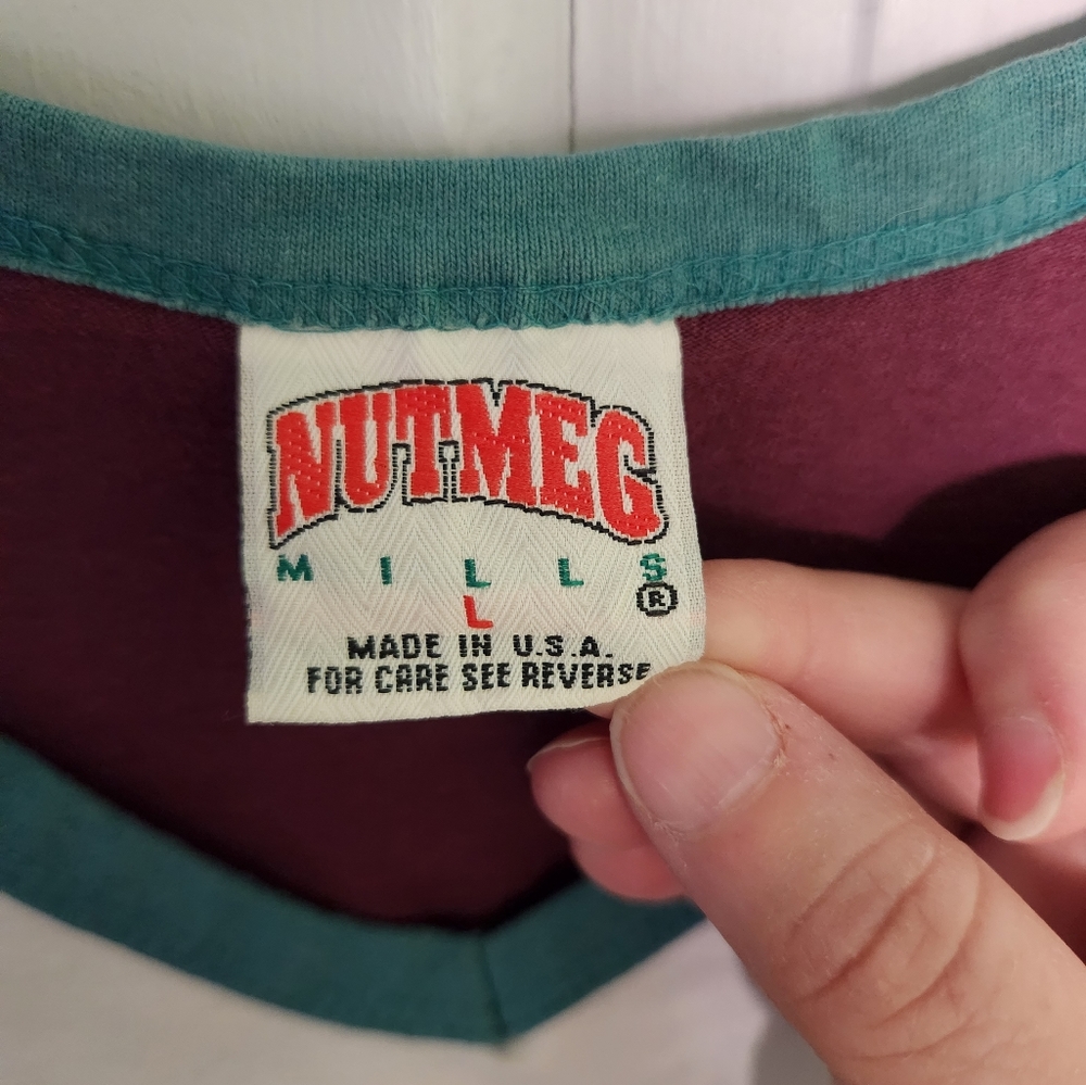 Vintage White & Maroon Hockey Jersey - Unbranded - Picture 5 of 9